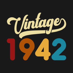 1942 Vintage Gift 78th Birthday Retro Style T-Shirt