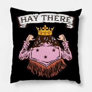 Hay There I Equestrian Pony Horse Lover Pillow