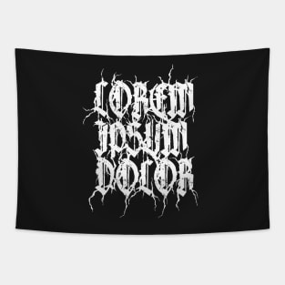 Lorem Ipsum Dolor Metal Logo Tapestry