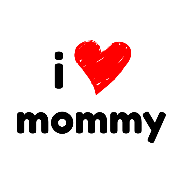 I heart love mommy - Baby Kids Onesie by Tees_N_Stuff