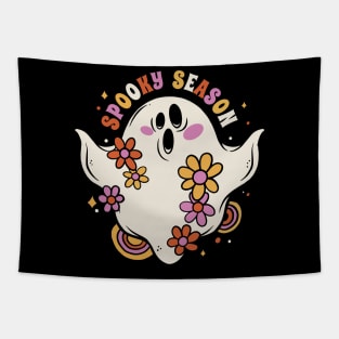 Cute Spooky Season // Vintage Groovy Halloween Tapestry