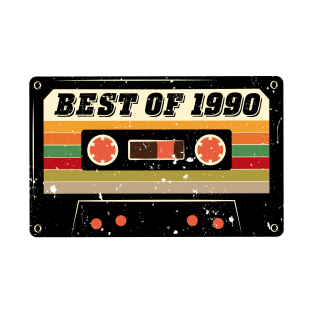Best Of 1990 30th Birthday Gifts Cassette Tape Vintage T-Shirt