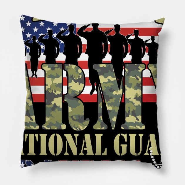 Proud Army National Guard Grandma Pillow by busines_night