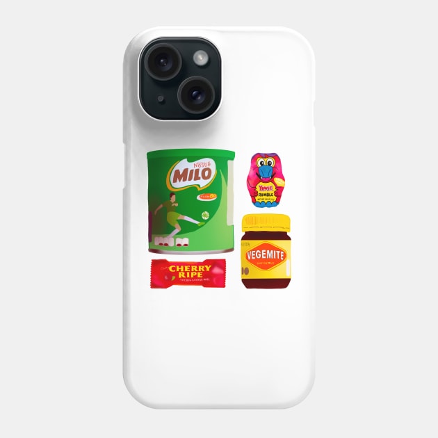 Australian Snacks Phone Case by rachaelthegreat