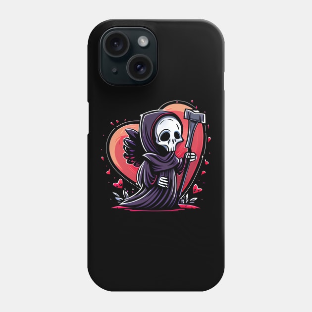 Valentine Grim Reaper Phone Case by pako-valor