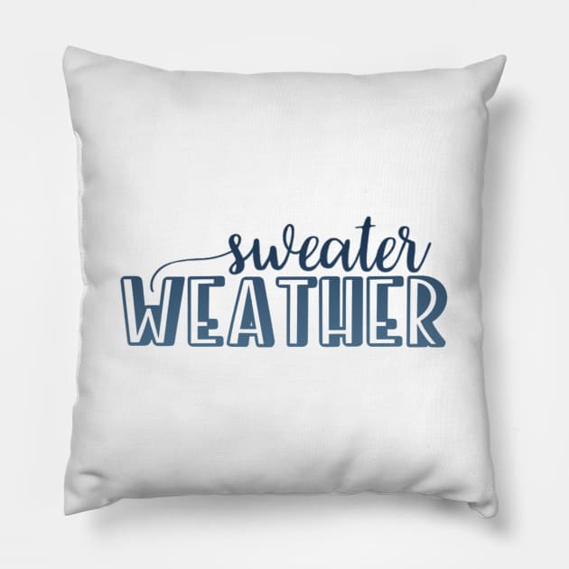 Sweater Weather Pillow by BoogieCreates