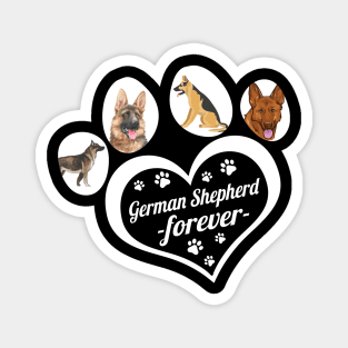 German Shepherd forever dog lover Magnet