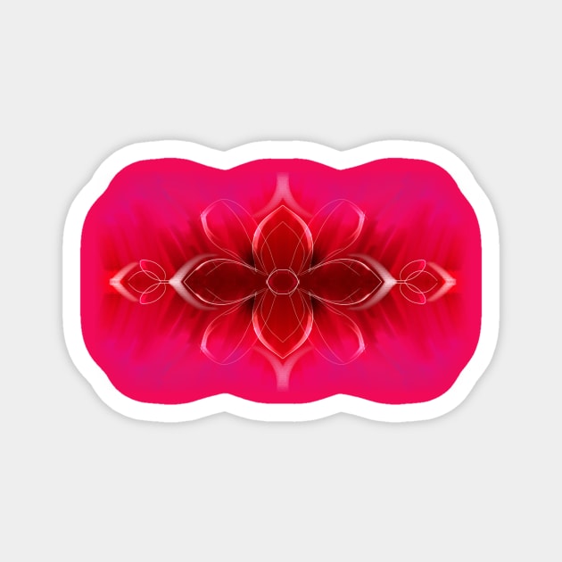 Flower illustration paint abstract Magnet by carolsalazar