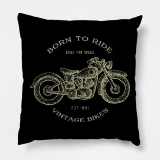 Born to ride - Vintage Bike Pillow