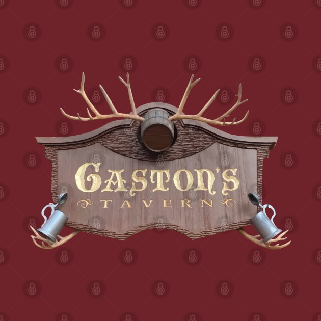 Gaston's Tavern Sign by Tomorrowland Arcade