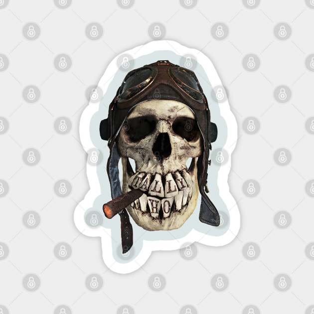 TALLY HO  (skull series 2 of 3) Magnet by LAZYJStudios