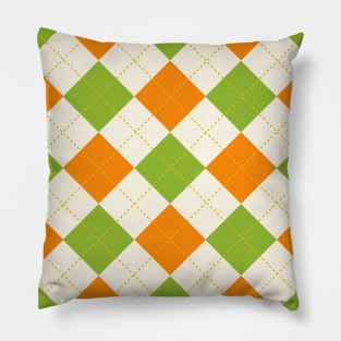 Vintage Argyle Pattern Pillow