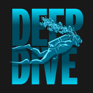 Scuba Diving Reef Diving Freediving Spearfishing prints graphic T-Shirt