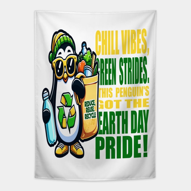 Chill VIbes Earth Day Pride: Grow Green Tapestry by maknatess