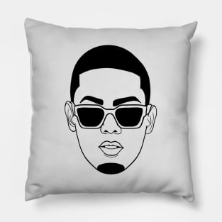 Myke Towers Face Pillow