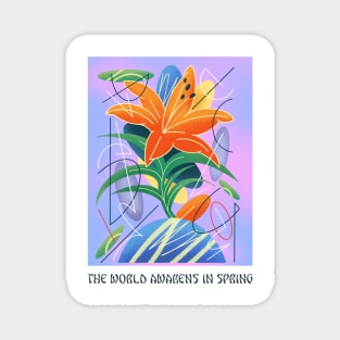 The World Awakens In Spring Magnet