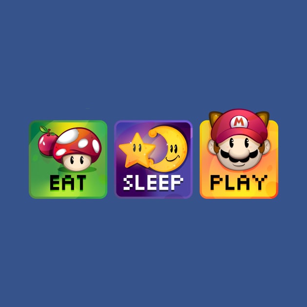 Eat Sleep Play Gamer by  Chokolat