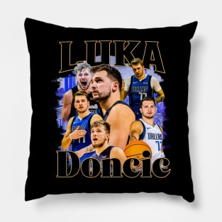 Luka Doncic Graphic Tee Pillow