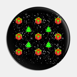 Christmas Trees and Gifts Pin