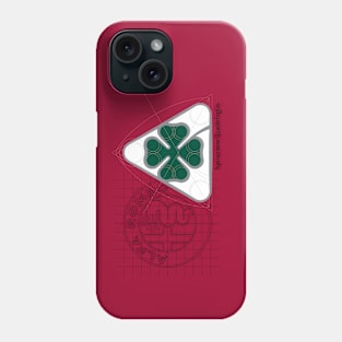 Alfa Romeo Quadrifoglio Construct black logo type 2 Phone Case