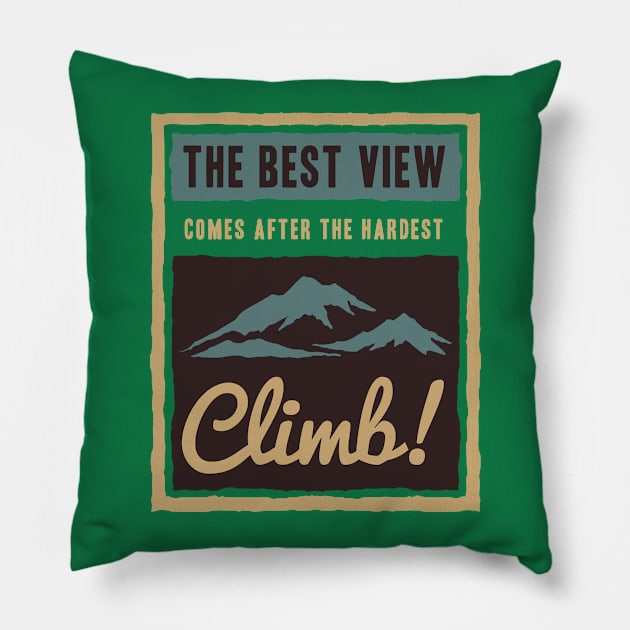 The Best View Pillow by RadCoolguy