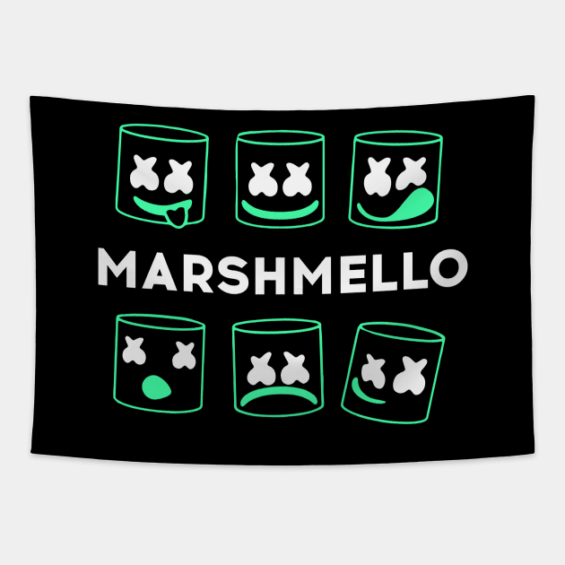 Marshmello smile Tapestry by DenielHast