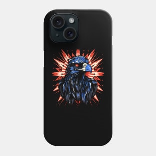 Patriotic Crow Phone Case