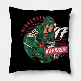 Kirill Kaprizov Minnesota Dots Pillow