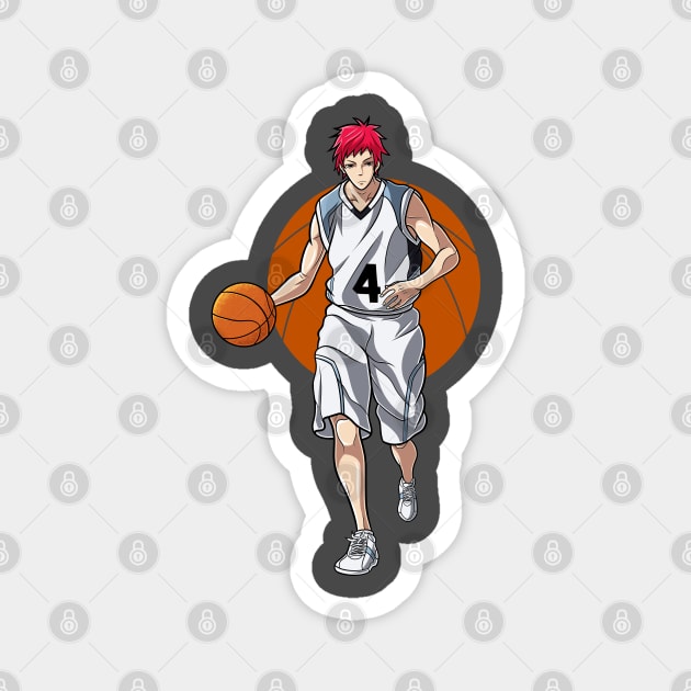 Seijuro Akashi in Action Color Magnet by Paradox Studio