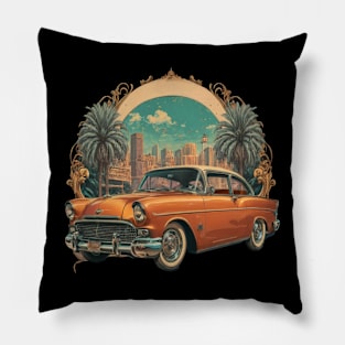 Retro Rides: Classic Car Culture Pillow