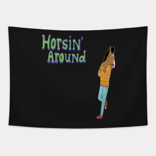 Just Horsin Around Tapestry