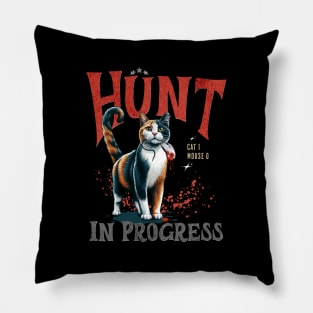 Calico Cat lovers, Purfect hunter in the Digital Edition, Humor, Cats, Technology, cats lovers design Pillow