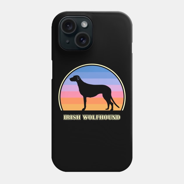 Irish Wolfhound Vintage Sunset Dog Phone Case by millersye