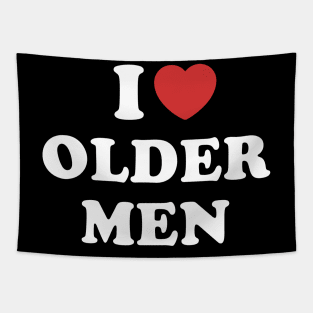 I love older men - I heart older men Tapestry