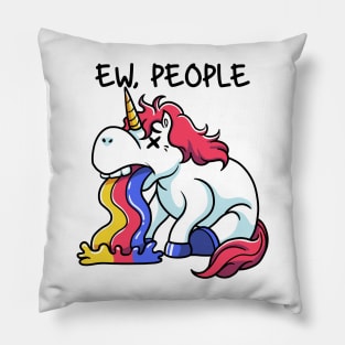 Unicorn Solitude: Shying Away from the Human Horde Pillow