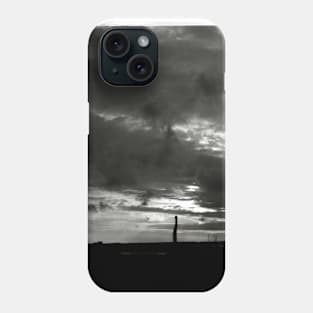 The dark late evening Sky at Thornham Staithe, Norfolk, UK Phone Case