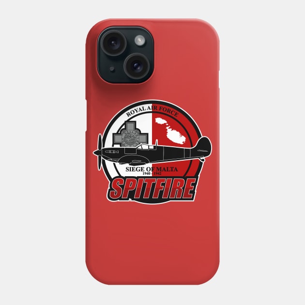 RAF Spitfire - Siege of Malta Phone Case by TCP