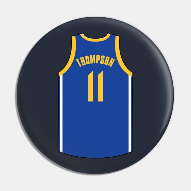 Klay Thompson Golden State Jersey Blue 2024 Qiangy Pin by qiangdade