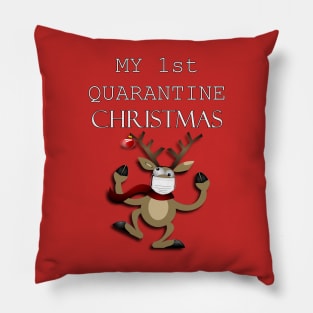 2020 My First Quarantine Christmas, We're All In This Together! Funny Christmas Pillow