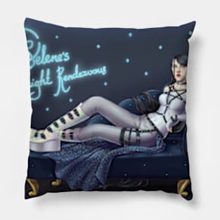 Selene's Midnight Rendezvous Greek Goddess Modern Poster Greek Mythology Pillow