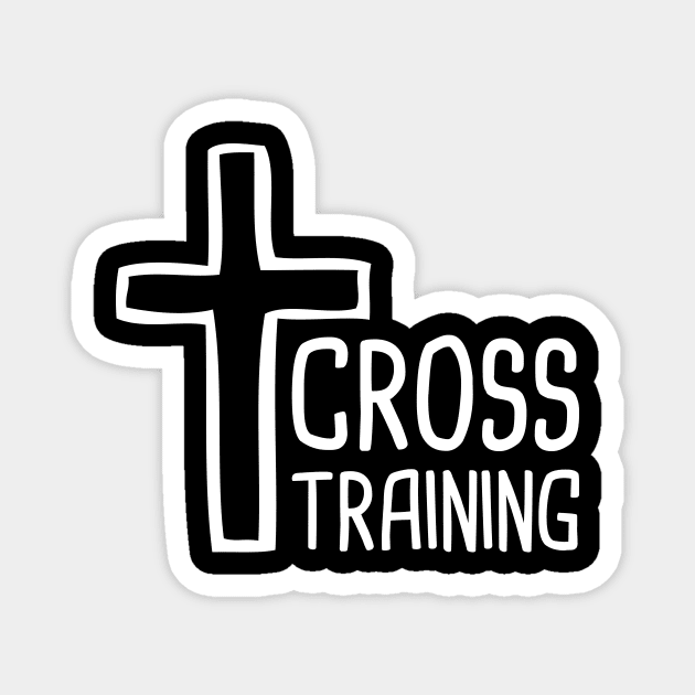 Cross - Gift For Christian Workout Gym Fans Magnet by MeatMan