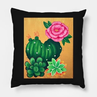 Cactus and Succulent Love Pillow