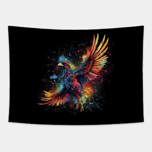 Phoenix Bird - Colorful Fantasy Art Tapestry