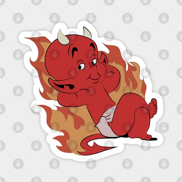 Hot Stuff The Little Devil Magnet by ShayliKipnis