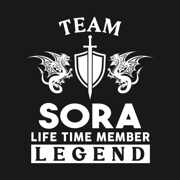 Sora Name T Shirt - Sora Life Time Member Legend Gift Item Tee by unendurableslemp118