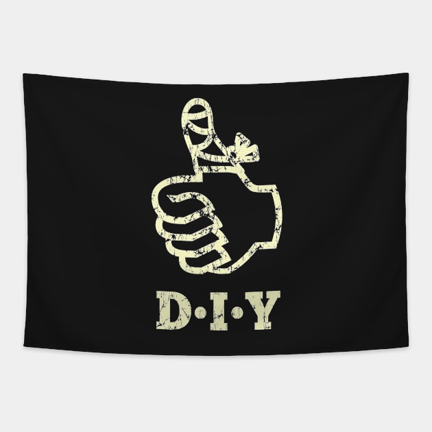 Thumbs Up to DIY! (cream) Tapestry by JoeP