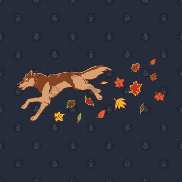 Autumn Wolf by SakuraDragon