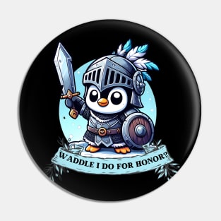 warrior penguin Pin