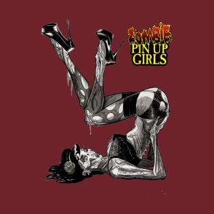 Zombie Pinup Divas : High Heels Over Head T-Shirt