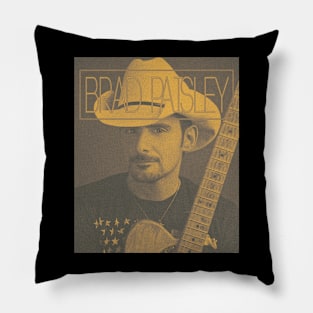 Brad Paisley Old Poster 80s Pillow